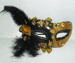 2 Tone Mask Black/Gold - Click Image to Close